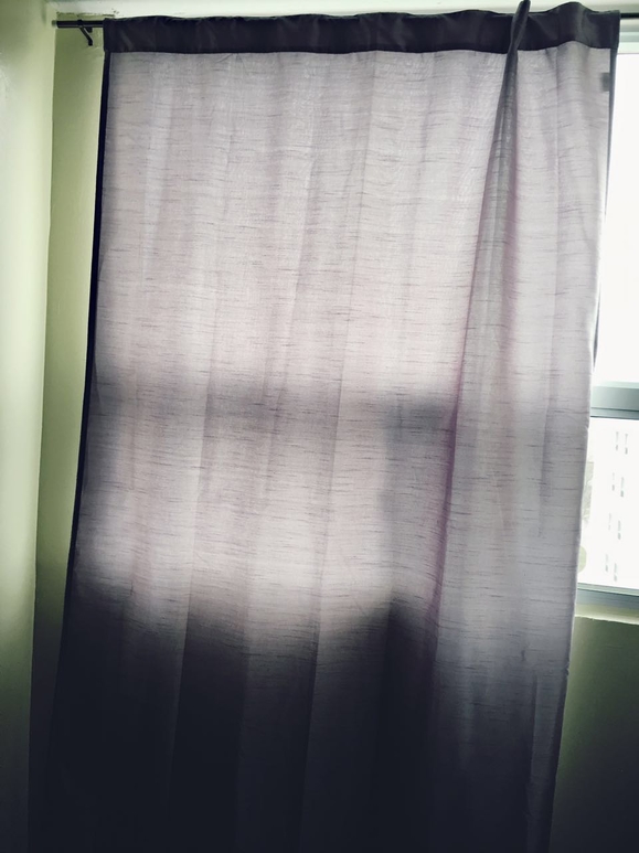 紫色单片窗帘 20刀